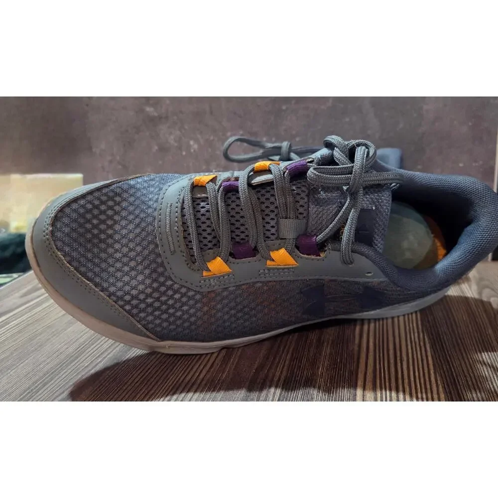 Under Armour Women's Running Shoes Gray Orange Size 8.5 Athletic Sneakers